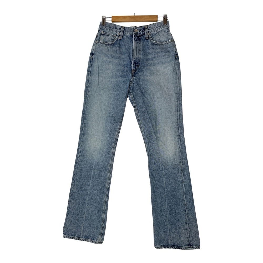 Agolde Women's High Rise Straight Denim Jeans Size 27 Blue Classic - Picture 2 of 9
